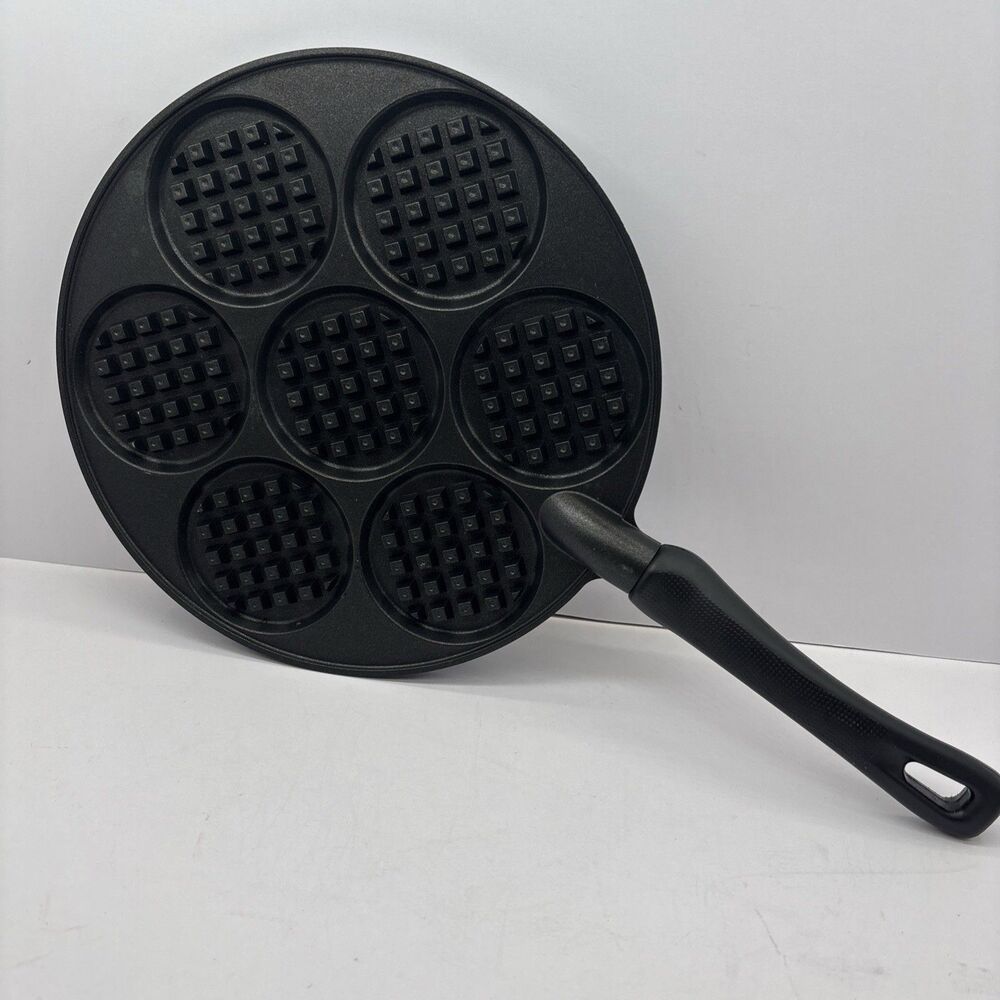 NORDIC WARE Mini Waffle Pan Silver Dollar Non-Stick Griddle